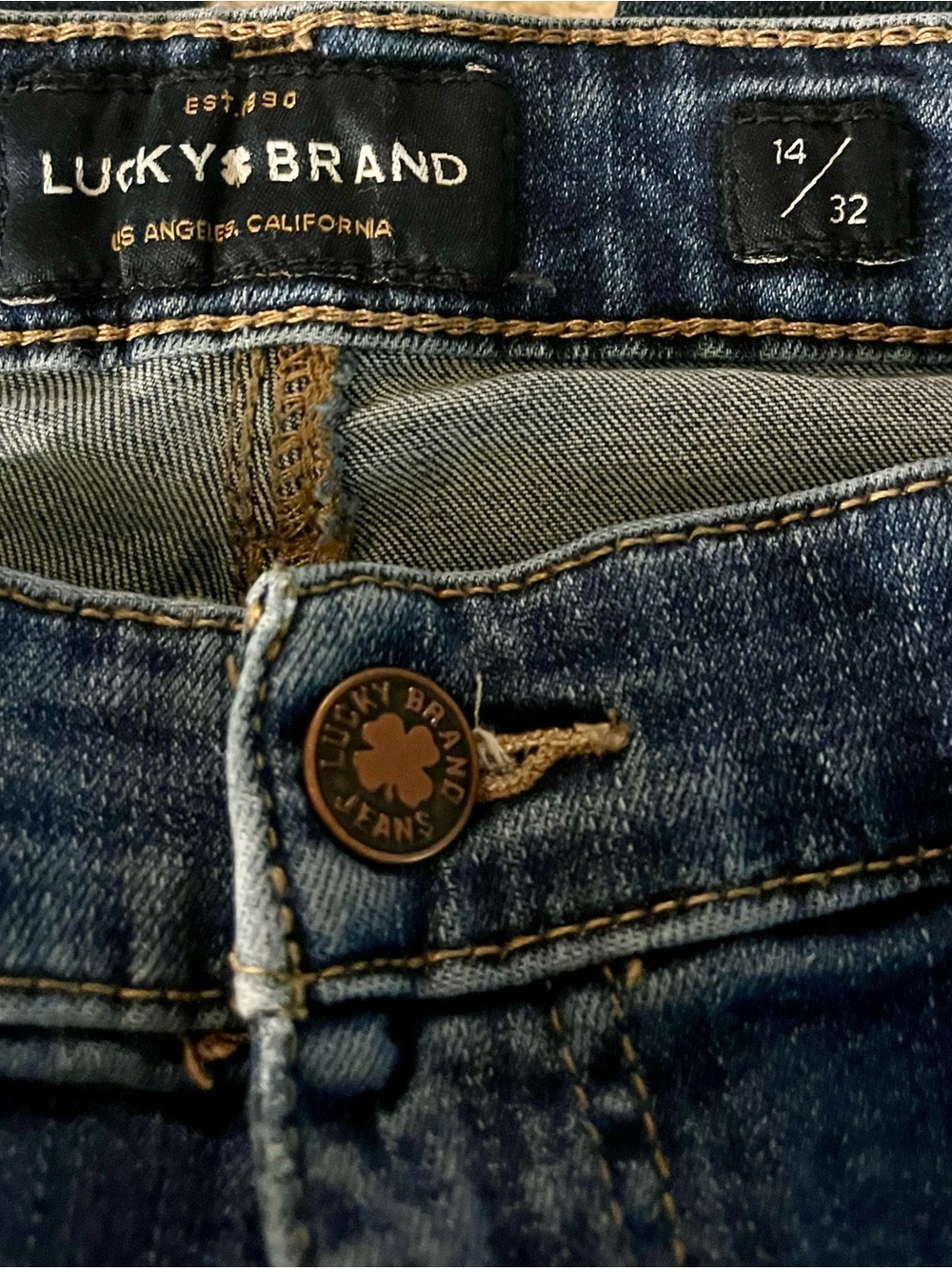 Lucky Brand Women’s Blue Denim Jeans Sz 14/32